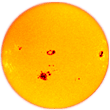 recent image of solar disk
